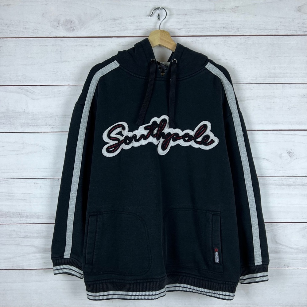 Vintage Y2K South Pole Hip Hop Thermal Hood Pullover Hoodie Large